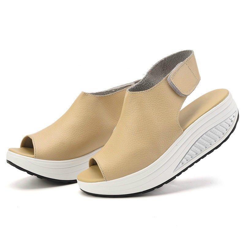 Summer Woman Sandals Soft Bottom Women Platform Sandals Female Peep Toe Wedges Sandals Ladies Plus Size Creepers